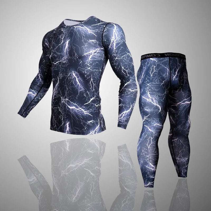 Camouflage Long Sleeve Compression T Shirt