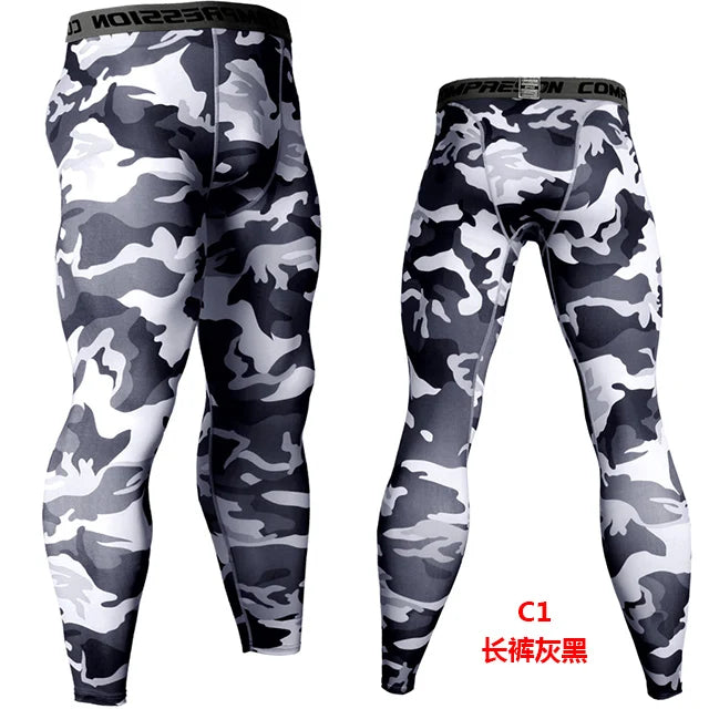 Camo Compression Jogging Tights