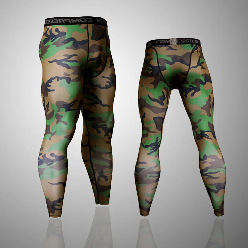 Camouflage Long Sleeve Compression T Shirt